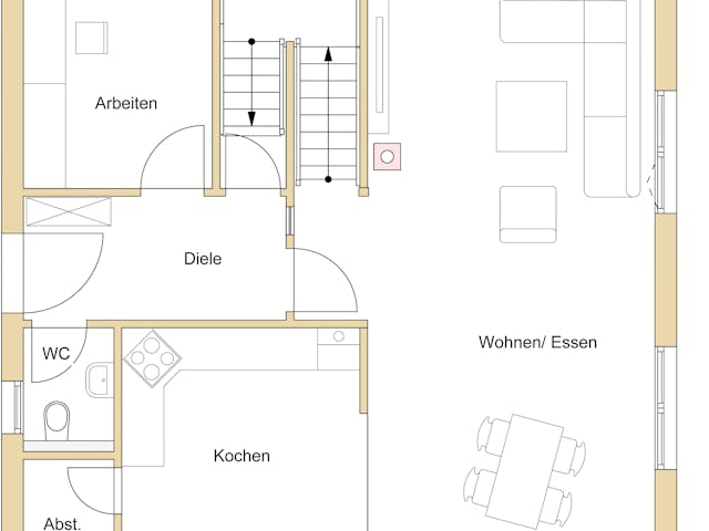 Blockhaus D138 Seifert von Frammelsberger Holzbau, Satteldach-Klassiker Grundriss 1 Blockhaus D138 Seifert von Frammelsberger Holzbau, Satteldach-Klassiker Grundriss 1