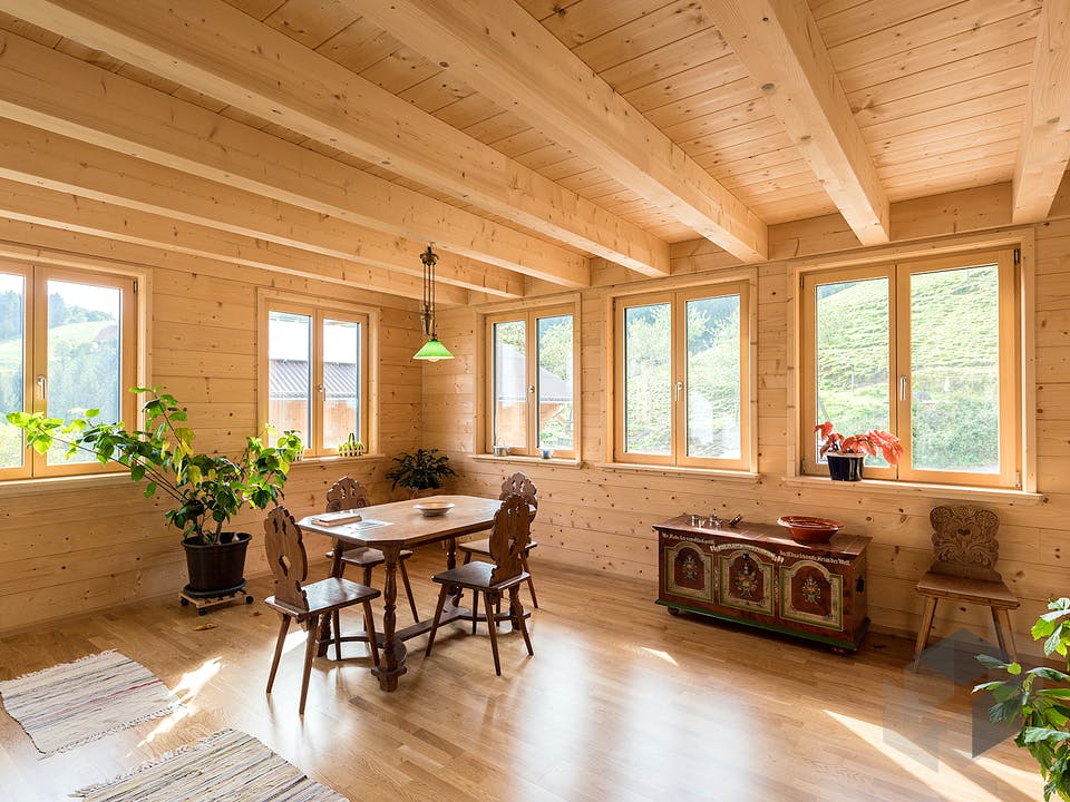 B420 Montigel von Frammelsberger HOLZHAUS Innenansicht