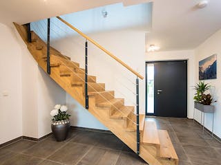 Fertighaus Haus Feldblick von Naturholzhaus Bayern, Satteldach-Klassiker Innenansicht 3