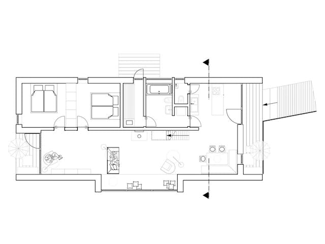Fertighaus Haus Mori Raito von Naturholzhaus Bayern, Satteldach-Klassiker Grundriss 1