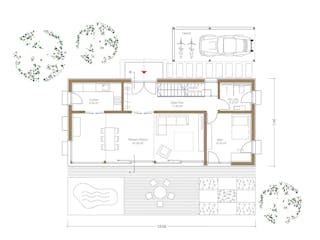 Fertighaus Haus Schindler von Naturholzhaus Bayern, Cubushaus Grundriss 1