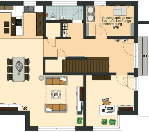 Fertighaus MH Günzburg - NEO von FingerHaus Schlüsselfertig ab 436256€, Satteldach-Klassiker Grundriss 1