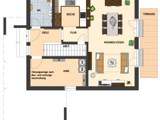 Fertighaus NEO 131 von FingerHaus Schlüsselfertig ab 316809€, Satteldach-Klassiker Grundriss 1