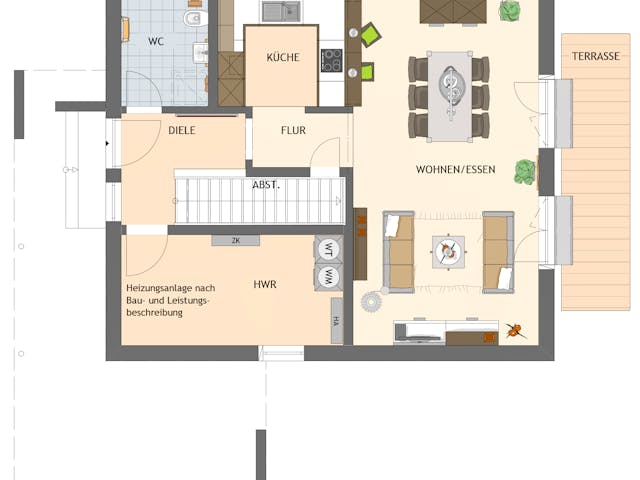 Fertighaus NEO 131 von FingerHaus Schlüsselfertig ab 316809€, Satteldach-Klassiker Grundriss 1 Fertighaus NEO 131 von FingerHaus Schlüsselfertig ab 316809€, Satteldach-Klassiker Grundriss 1