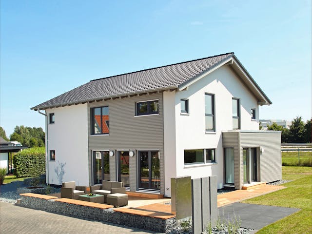 Fertighaus MH Hannover - NEO 300 von FingerHaus Schlüsselfertig ab 423200€, Satteldach-Klassiker Außenansicht 3