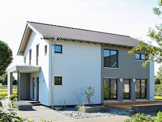 Fertighaus MH Hannover - NEO 300 von FingerHaus Schlüsselfertig ab 451371€, Satteldach-Klassiker Außenansicht 4