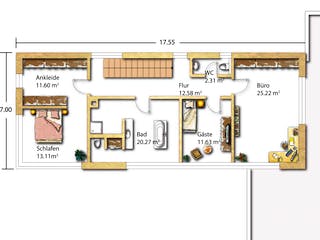 Fertighaus Neunecker von Holzhaus Rosskopf Schlüsselfertig ab 598000€, Cubushaus Grundriss 2