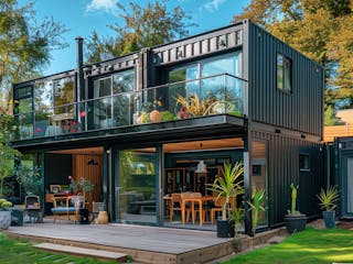 Containerhaus mit 2 Etagen