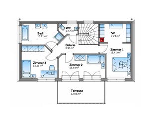 Fertighaus New Design Solair von Vario-Haus - Österreich Schlüsselfertig ab 412960€, Cubushaus Grundriss 3