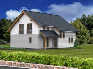 Fertighaus New Edition 183 von Suckfüll Energiesparhaus Schlüsselfertig ab 228460€, Satteldach-Klassiker Außenansicht 1