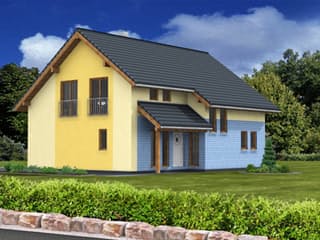 Fertighaus New Edition 183 von Suckfüll Energiesparhaus Schlüsselfertig ab 228460€, Satteldach-Klassiker Außenansicht 2