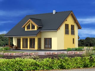 Fertighaus New Edition 183 von Suckfüll Energiesparhaus Schlüsselfertig ab 228460€, Satteldach-Klassiker Außenansicht 3