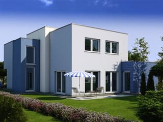 Massivhaus Newport 232 von ARGISOL-Bausysteme Bausatzhaus ab 70200€, Cubushaus Außenansicht 1