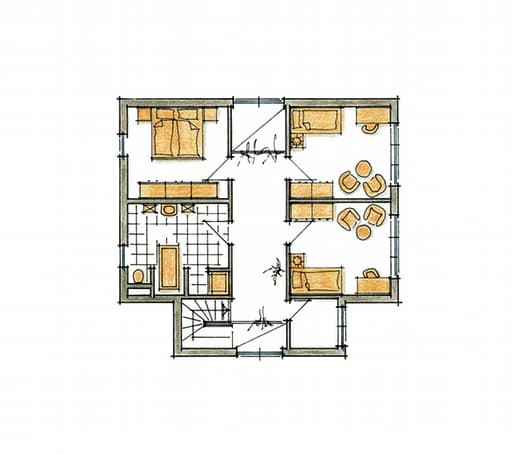 Fertighaus Lido Kubus von GUSSEK HAUS Schlüsselfertig ab 494800€, Cubushaus Grundriss 2