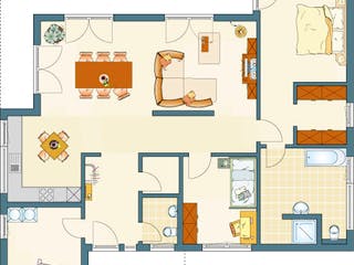 Fertighaus NIVO 120 von FingerHaus, Bungalow Grundriss 1