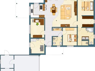 Fertighaus NIVO 130 von FingerHaus, Bungalow Grundriss 1