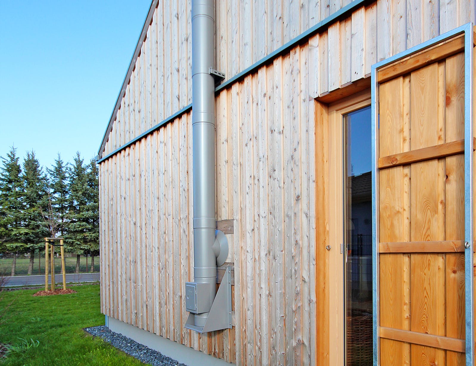 Fertighaus Haus Meyer von Gebrüder Noack Holzbau Schlüsselfertig ab 310000€, Bungalow Außenansicht 2