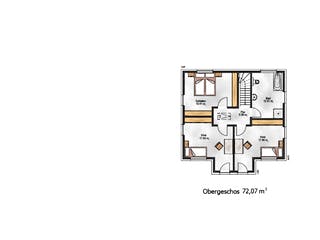 Fertighaus das Noble W 152 (inaktive) von ekodom Schlüsselfertig ab 182553€, Stadtvilla Grundriss 1