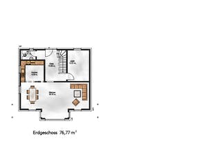 Fertighaus das Noble W 152 (inaktive) von ekodom Schlüsselfertig ab 182553€, Stadtvilla Grundriss 2