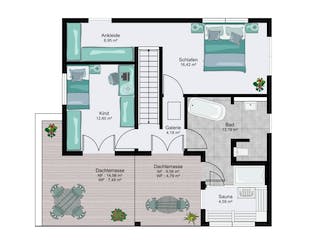 Fertighaus Nürnberg von STREIF Haus, Stadtvilla Grundriss 2