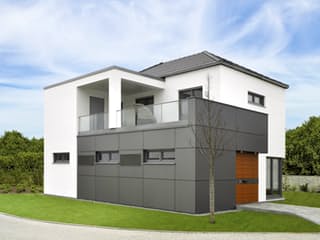 Fertighaus Nürnberg von STREIF Haus, Stadtvilla Außenansicht 1