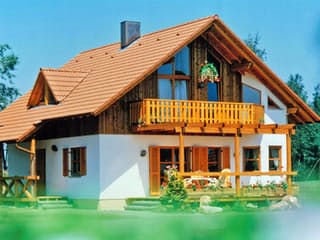 Fertighaus Nürnberg von Iller-Haus Schlüsselfertig ab 212800€, Satteldach-Klassiker Außenansicht 1