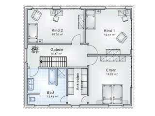 Fertighaus Nymphenburg von Ludwig Andrä Holzbau Schlüsselfertig ab 286483€, Cubushaus Grundriss 2