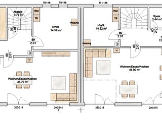 Fertighaus Obing von Albert Haus Schlüsselfertig ab 290745€, Satteldach-Klassiker Grundriss 1