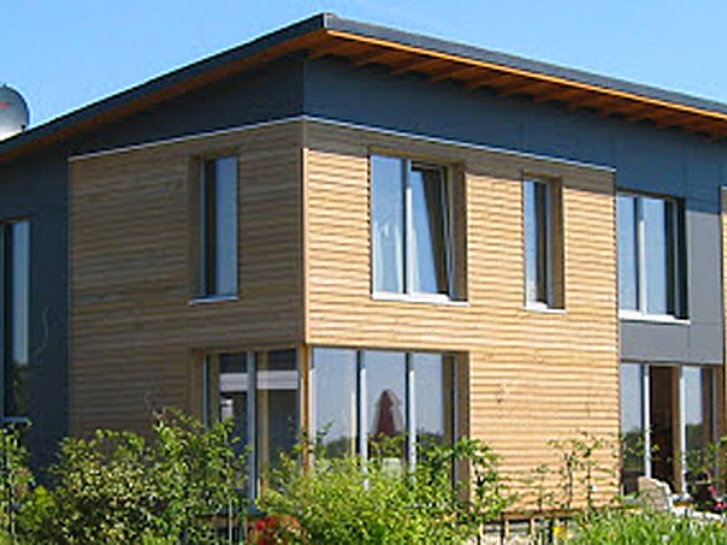 Stadtvilla mit Pultdach von Ökologischer Holzbau Sellstedt