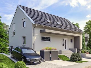 Massivhaus Hausidee Bad Langensalza von Ohrdrufer Hausbau Schmidt & Schwaab, Satteldach-Klassiker Außenansicht 1