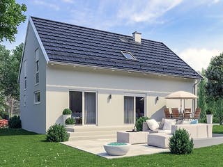 Massivhaus Hausidee Bad Langensalza von Ohrdrufer Hausbau Schmidt & Schwaab, Satteldach-Klassiker Außenansicht 2