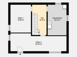 Massivhaus Hausidee Bad Langensalza von Ohrdrufer Hausbau Schmidt & Schwaab, Satteldach-Klassiker Grundriss 3