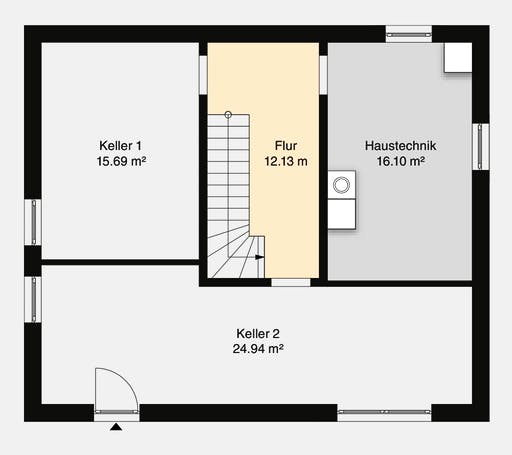Massivhaus Hausidee Bad Langensalza von OHB Hausbau-Gruppe, Satteldach-Klassiker Grundriss 3