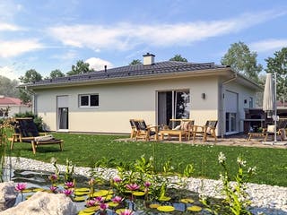 Massivhaus Hausidee Mühlhausen von Ohrdrufer Hausbau Schmidt & Schwaab, Bungalow Außenansicht 2