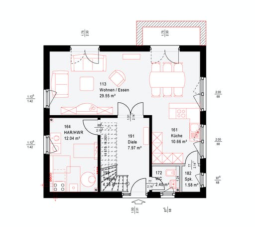 Okal F 86-92 B V1 Floorplan 1