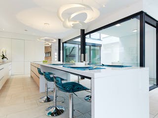 Fertighaus Musterhaus Bad Vilbel von OKAL Haus Schlüsselfertig ab 463900€, Pultdachhaus Innenansicht 3