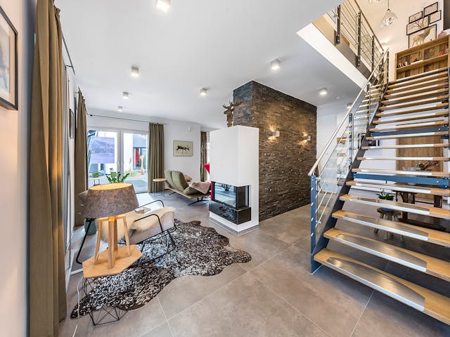 Fertighaus Musterhaus Fellbach von OKAL Haus Schlüsselfertig ab 557900€, Satteldach-Klassiker Innenansicht 3