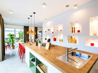 Fertighaus Musterhaus Fellbach von OKAL Haus Schlüsselfertig ab 557900€, Satteldach-Klassiker Innenansicht 4