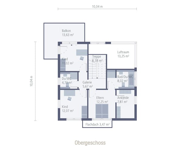 Fertighaus Musterhaus Ingolstadt von OKAL Haus Schlüsselfertig ab 407900€, Stadtvilla Grundriss 2