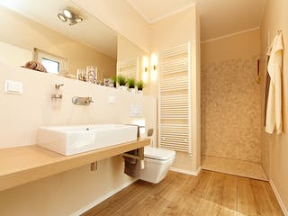 Fertighaus Musterhaus Kaarst von OKAL Haus Schlüsselfertig ab 521900€, Pultdachhaus Innenansicht 2