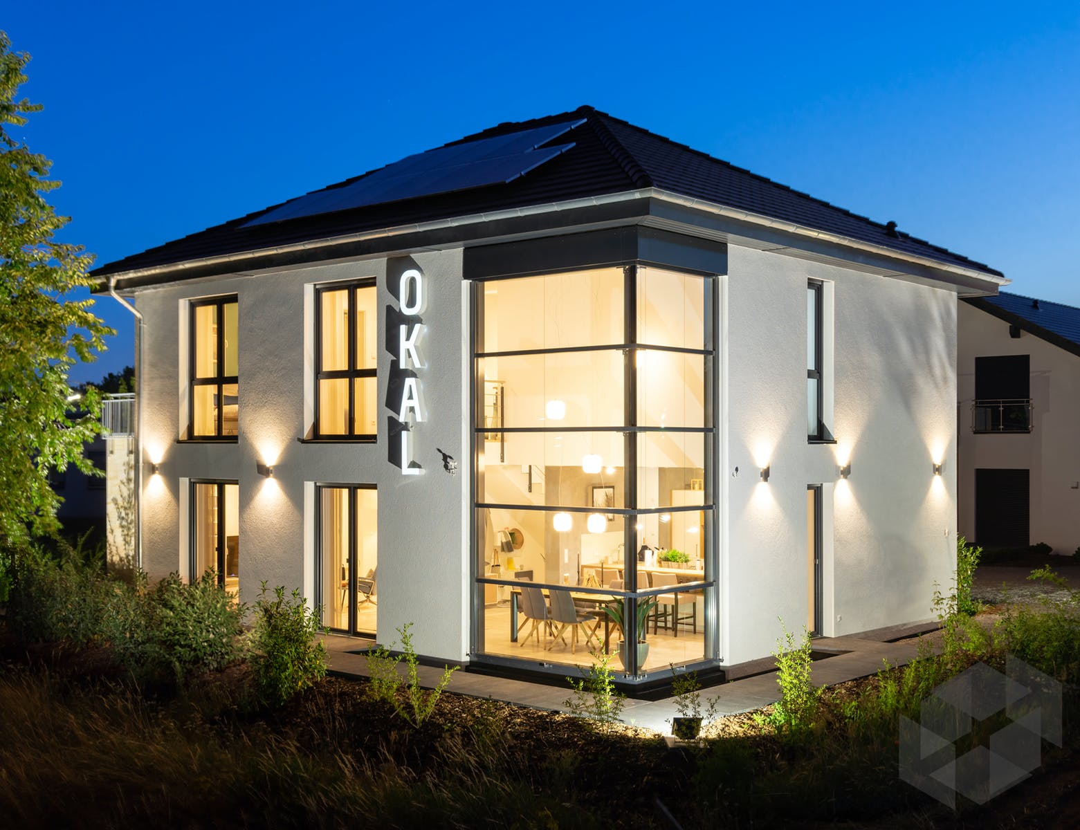 Einfamilienhaus Musterhaus Lotte von OKAL Haus Fertighaus.de