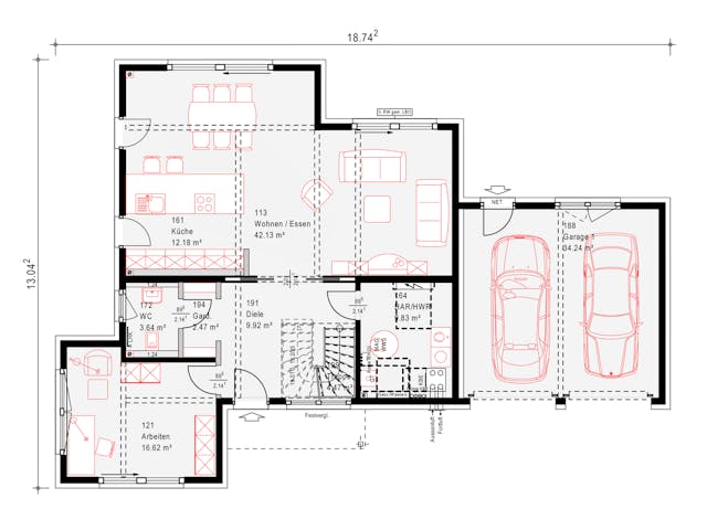 Fertighaus Musterhaus Schkeuditz von OKAL Haus Schlüsselfertig ab 622900€, Stadtvilla Grundriss 1 Fertighaus Musterhaus Schkeuditz von OKAL Haus Schlüsselfertig ab 622900€, Stadtvilla Grundriss 1