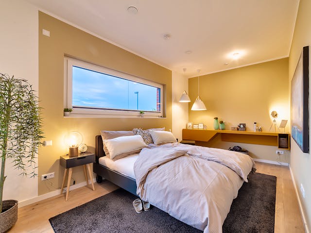 Fertighaus Musterhaus Stelle von OKAL Haus Schlüsselfertig ab 429900€, Bungalow Innenansicht 4