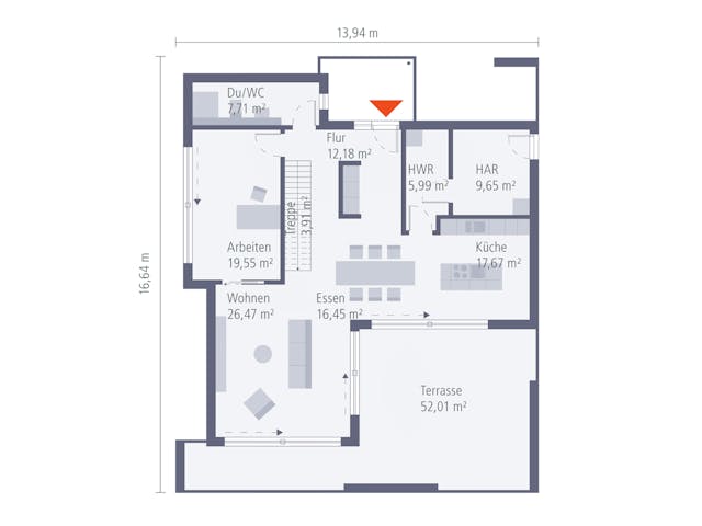 Fertighaus Musterhaus Wuppertal von OKAL Haus Schlüsselfertig ab 795900€, Cubushaus Grundriss 1 Fertighaus Musterhaus Wuppertal von OKAL Haus Schlüsselfertig ab 795900€, Cubushaus Grundriss 1