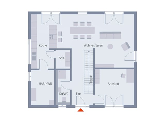 Fertighaus Stadtvilla 16 von OKAL Haus Schlüsselfertig ab 483900€, Stadtvilla Grundriss 1 Fertighaus Stadtvilla 16 von OKAL Haus Schlüsselfertig ab 483900€, Stadtvilla Grundriss 1