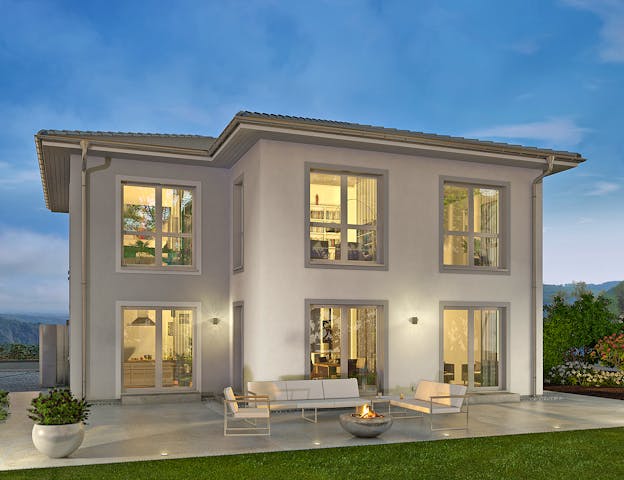 Großes Einfamilienhaus mit 3 Kinderzimmern und Gästezimmer/Büro im Erdgeschoss von OKAL Haus