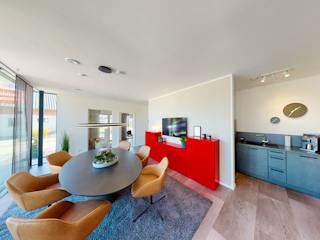 Fertighaus TownHouse 13.2 Satteldach von OKAL Haus Schlüsselfertig ab 605900€, Satteldach-Klassiker Innenansicht 1