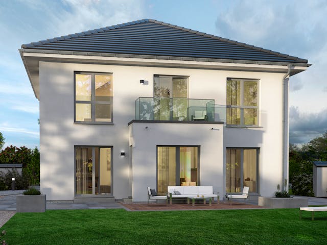 Fertighaus ZweiRaum 6 von OKAL Haus Schlüsselfertig ab 593900€, Stadtvilla Außenansicht 2