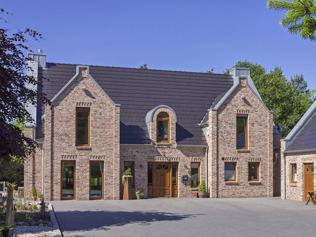 Massivhaus Glasgow von OLFA Haus Schlüsselfertig ab 589000€, Satteldach-Klassiker Außenansicht 1 Massivhaus Glasgow von OLFA Haus Schlüsselfertig ab 589000€, Satteldach-Klassiker Außenansicht 1