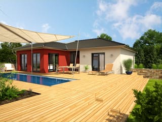 Fertighaus One 98 von Bärenhaus Schlüsselfertig ab 194844€, Bungalow Außenansicht 1